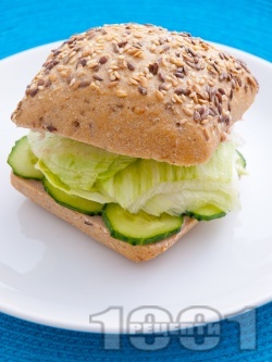 Сандвич с гъши пастет и айсберг - снимка на рецептата